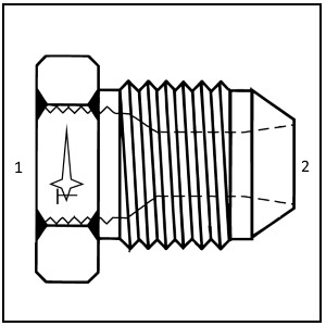 S3733 - Female JIC to Male JIC Reverse Reducer