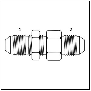 S3842 - Male JIC Bulkhead Union Straight